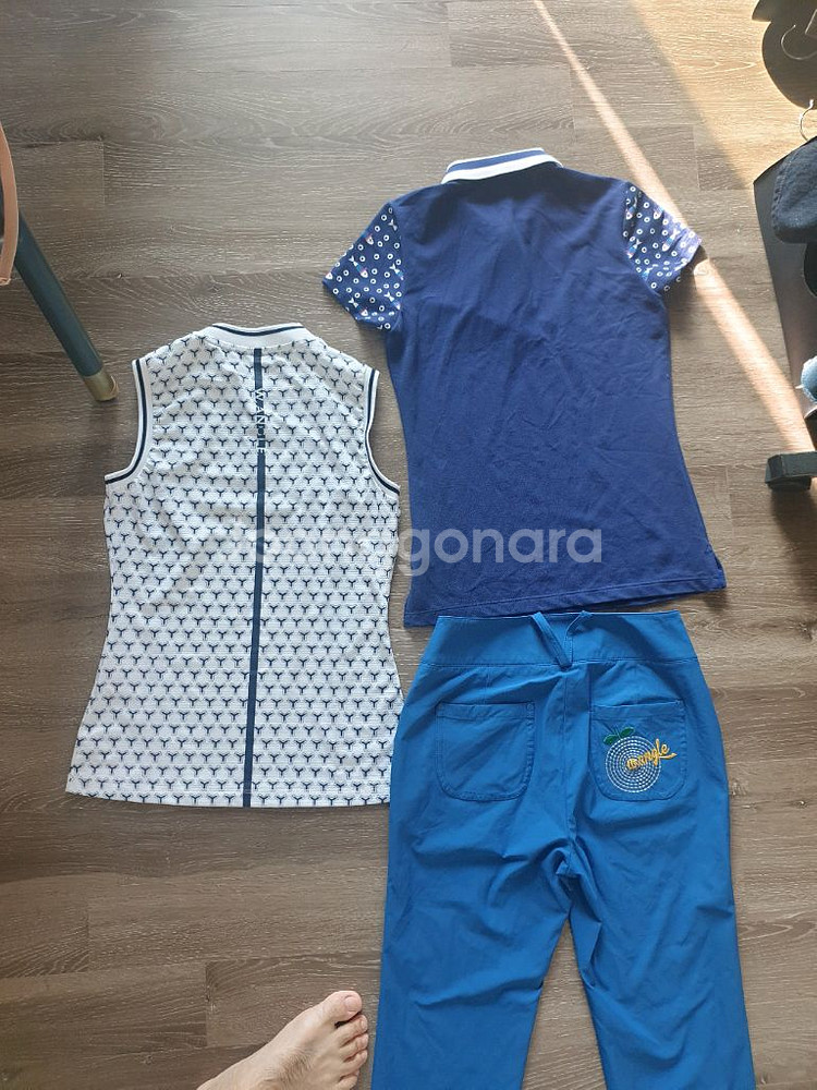 와이드앵글 여성 조끼 티 바지 호칭64,85--9