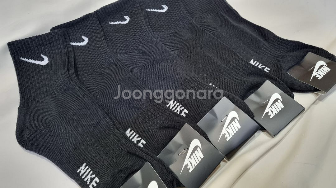 나이키 남성용 코튼 양말 5켤레 세트--5