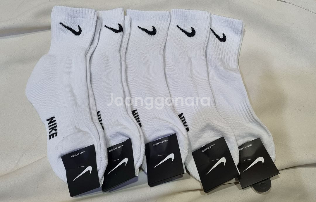 나이키 남성용 코튼 양말 5켤레 세트--1