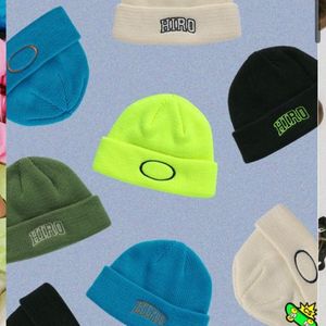 히로 블랭크 비니 네온 라임