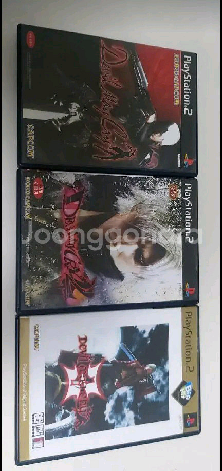 PS2 플스2. 데빌메이크라이1, 2, 3--0