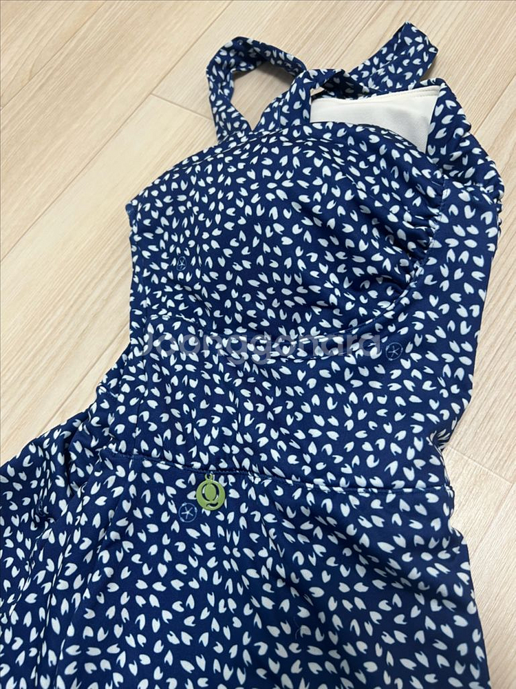 코랄리크 플라워 셔링 모노키니 수영복 L--2