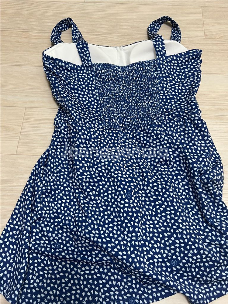 코랄리크 플라워 셔링 모노키니 수영복 L--1