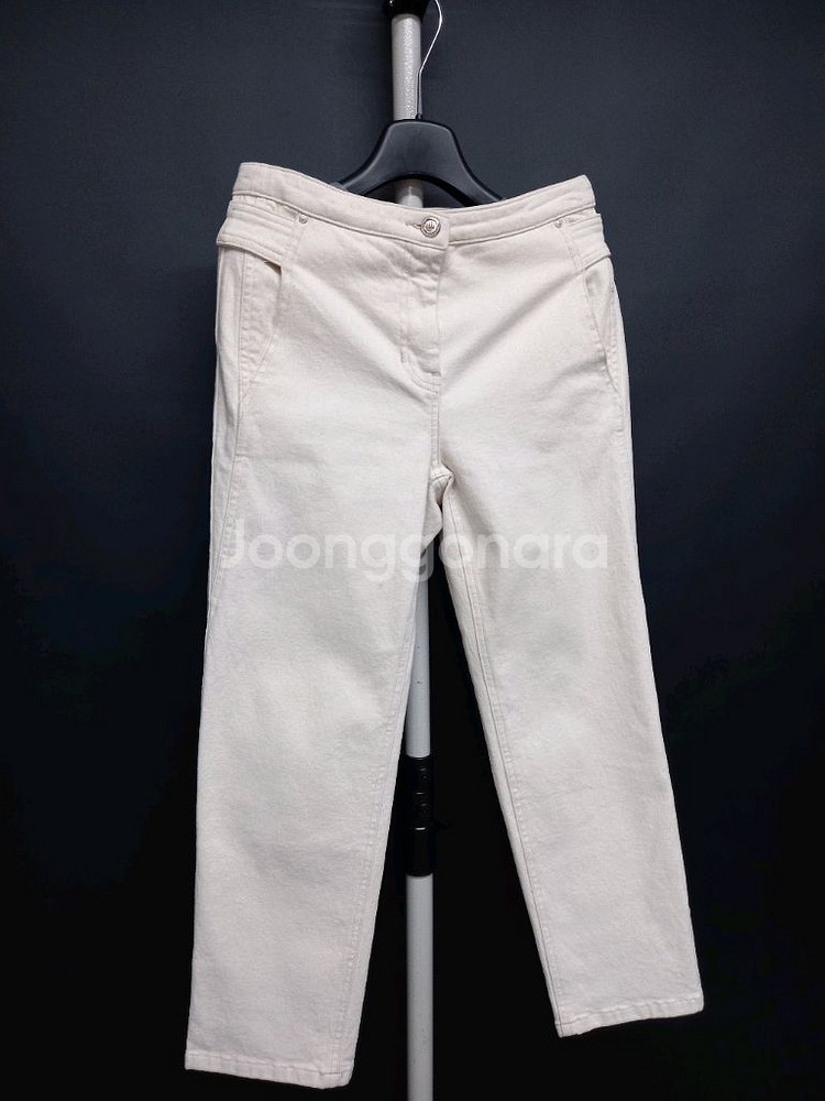 마인 춘추동 면 일자 8부 데님팬츠 33.44--2