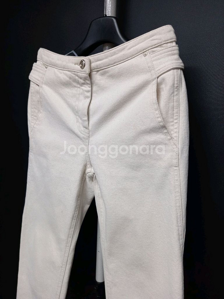 마인 춘추동 면 일자 8부 데님팬츠 33.44--3