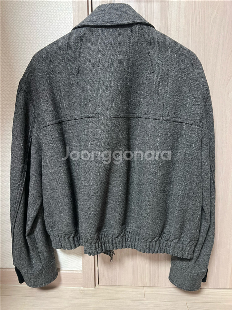 [46]엘무드 에펠 헤링본 블루종 자켓--1