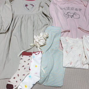 여아옷 몽콕 원피스 레깅스 실내복(일괄) 130