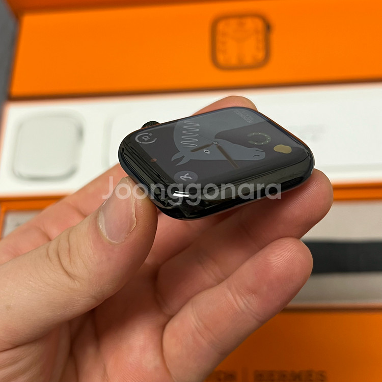 애플워치7 에르메스 45mm 블랙--6