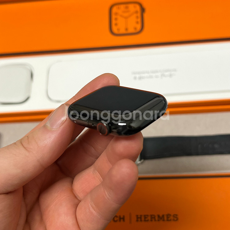 애플워치7 에르메스 45mm 블랙--5