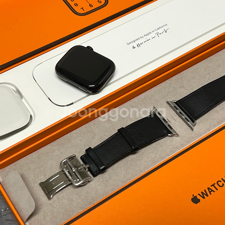 애플워치7 에르메스 45mm 블랙--2