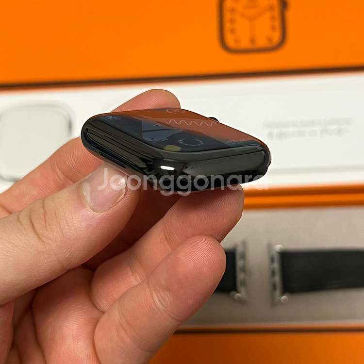 애플워치7 에르메스 45mm 블랙--4