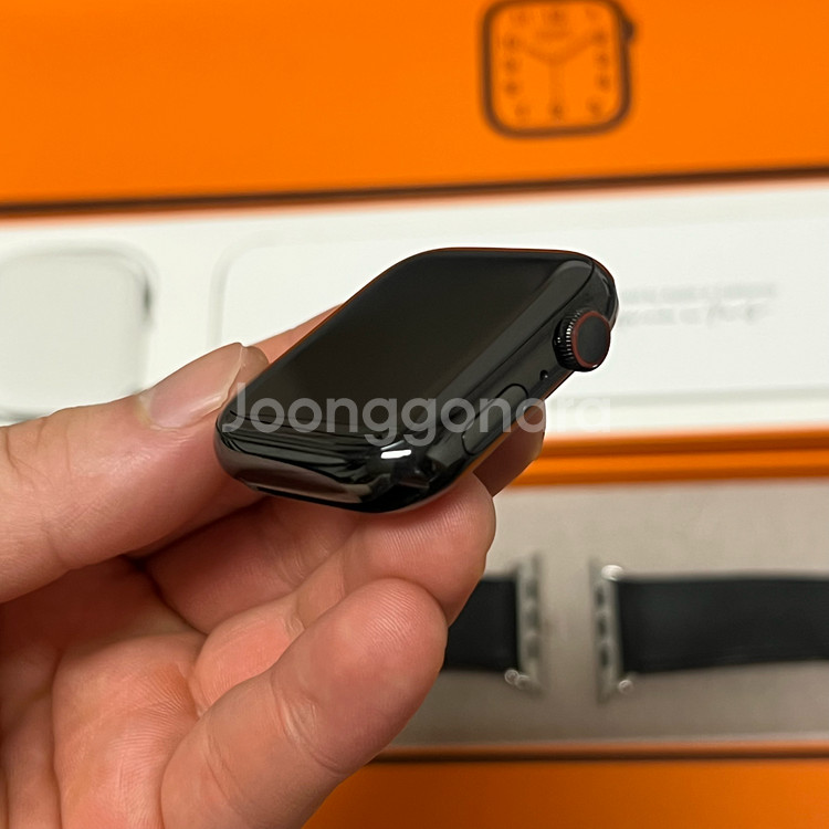 애플워치7 에르메스 45mm 블랙--3