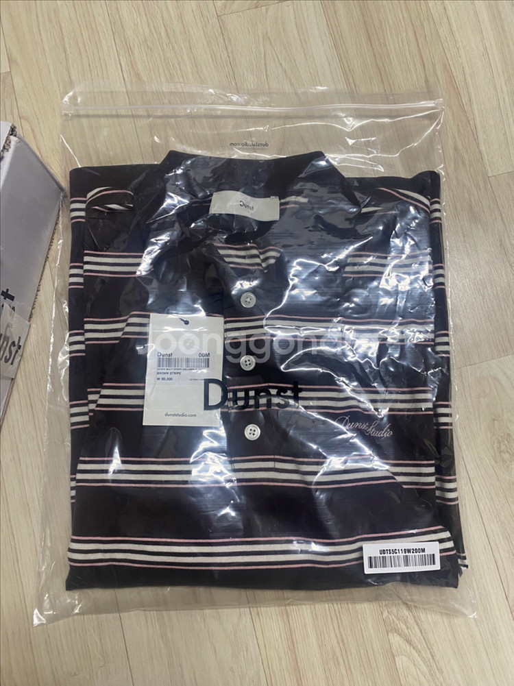 [던스트] 멀티 스트라이프 티셔츠 브라운 m--2