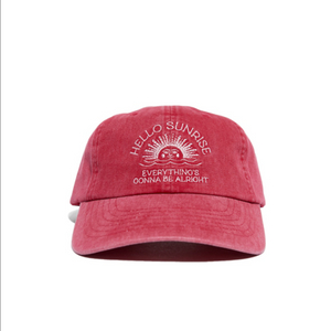 헬로선라이즈 볼캡 빈티지 핑크