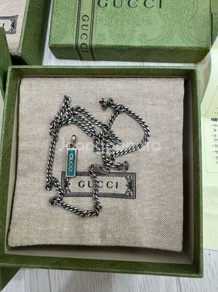 구찌 목걸이/팔찌/반지 set--2