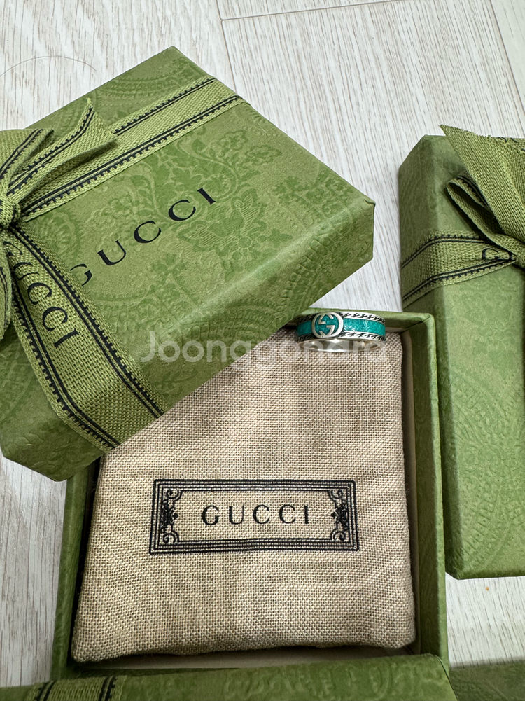 구찌 목걸이/팔찌/반지 set--3