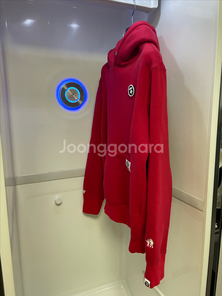 에이프(AAPE) 베이직 후드티--2