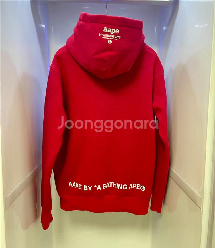 에이프(AAPE) 베이직 후드티--8