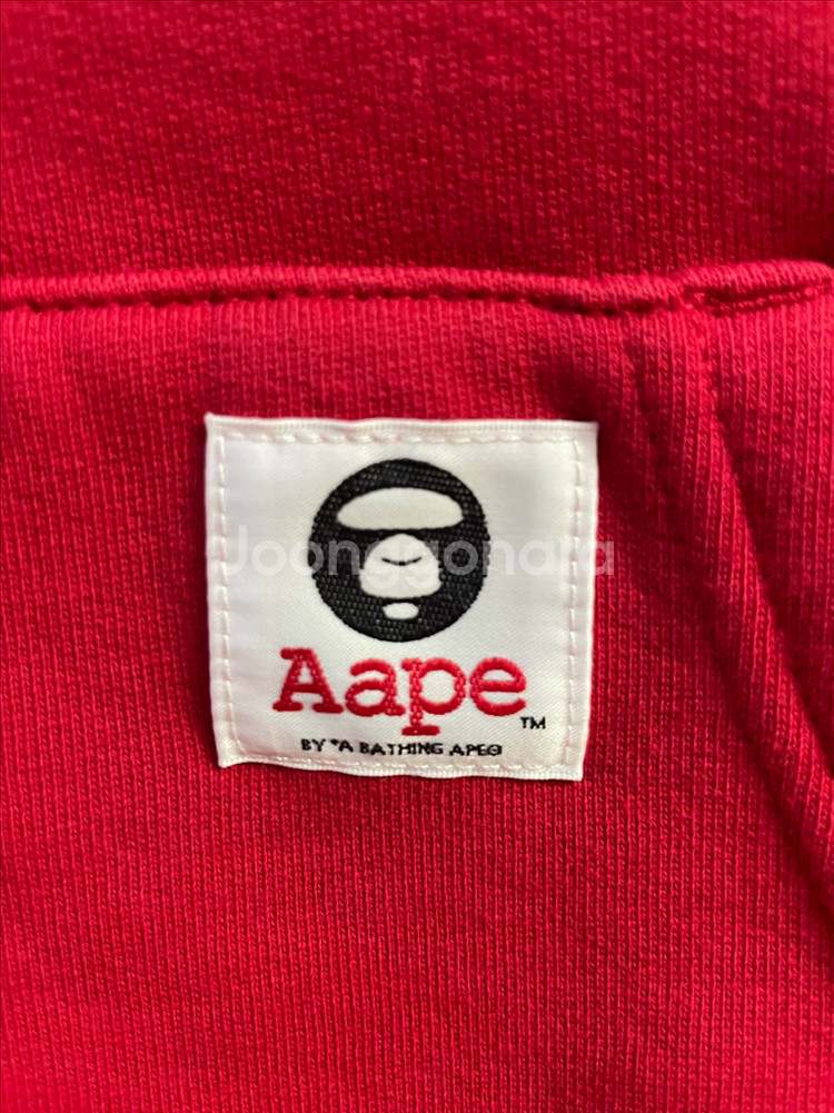 에이프(AAPE) 베이직 후드티--5