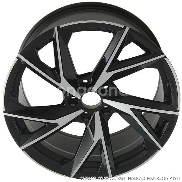 19인치 아우디 A6 A7 st 블랙폴리쉬 신품휠 1대분 PCD112 8.5J +33--2