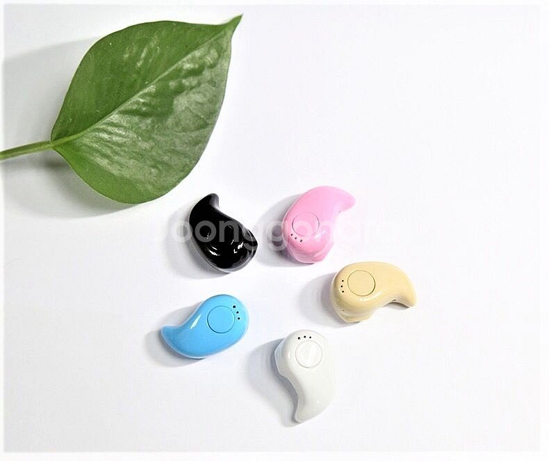 새 흰색 미니 무선 블루투스 이어폰 휴대용 스테레오--5