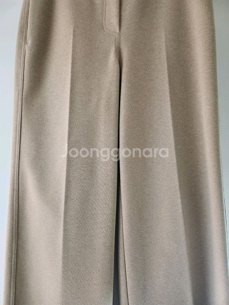 시에 스티치 와이드 트라우저 슬랙스 베이지 S--12