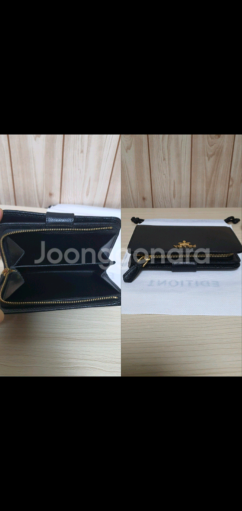 프라다 사피아노 반지갑 정품S급(감정O)루이비통구찌디올--7