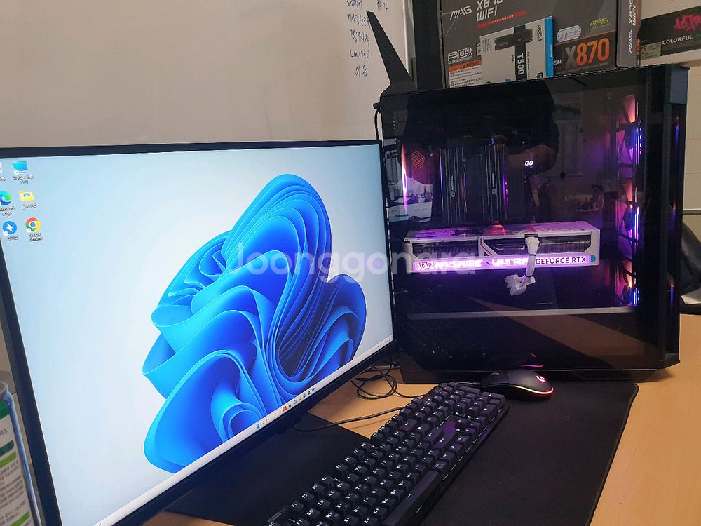 9800X3D 게이밍 pc 본체 + 모니터 추가가능--0