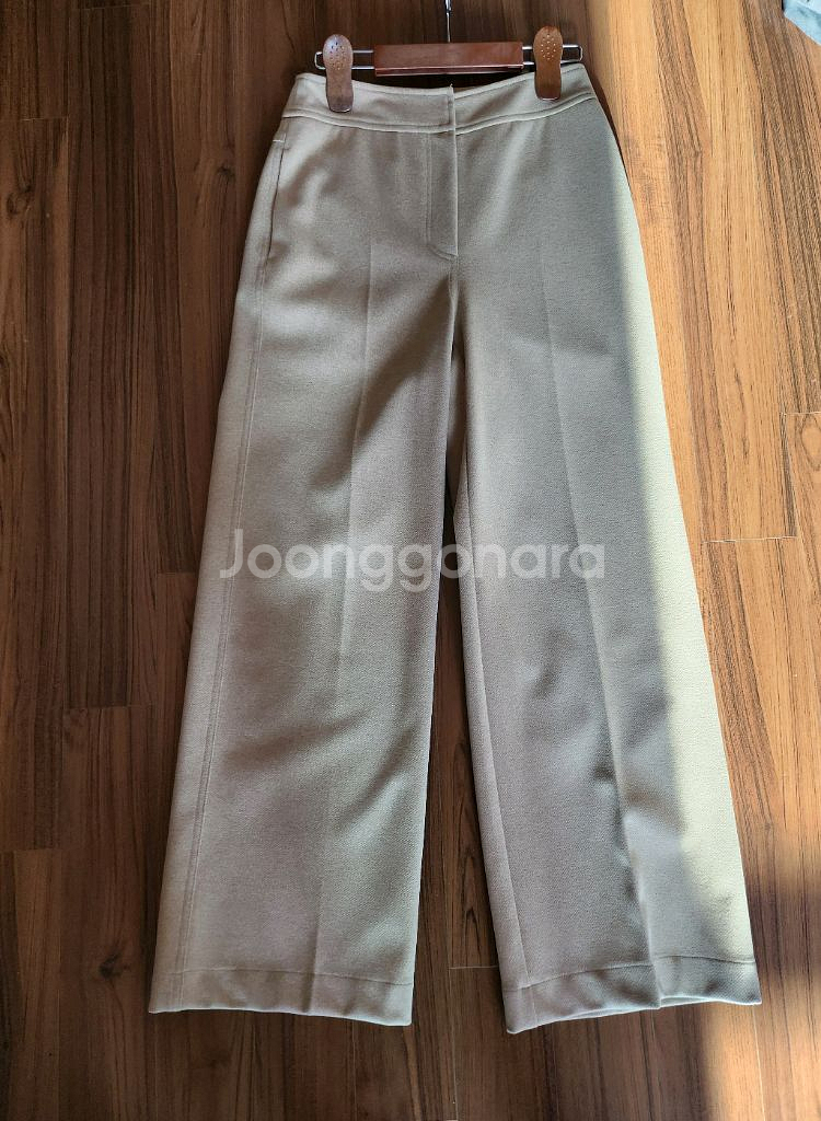 시에 스티치 와이드 트라우저 슬랙스 베이지 S--13