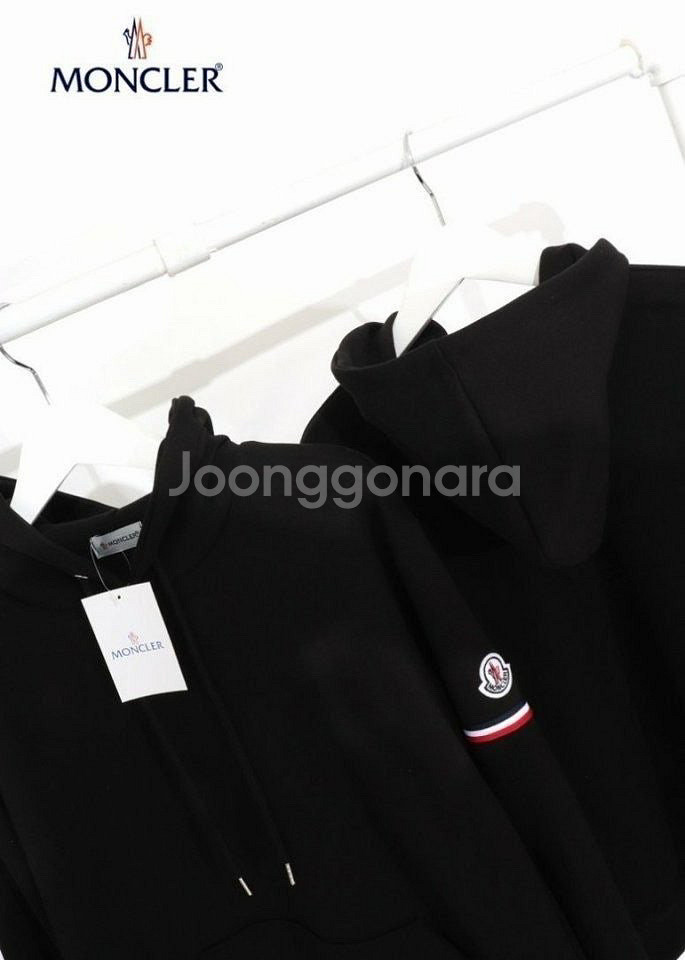 몽클레어 암밴딩 후드티--2