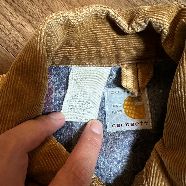 오리지널 80s 빈티지 칼하트 디트로이트 자켓 100주년--1
