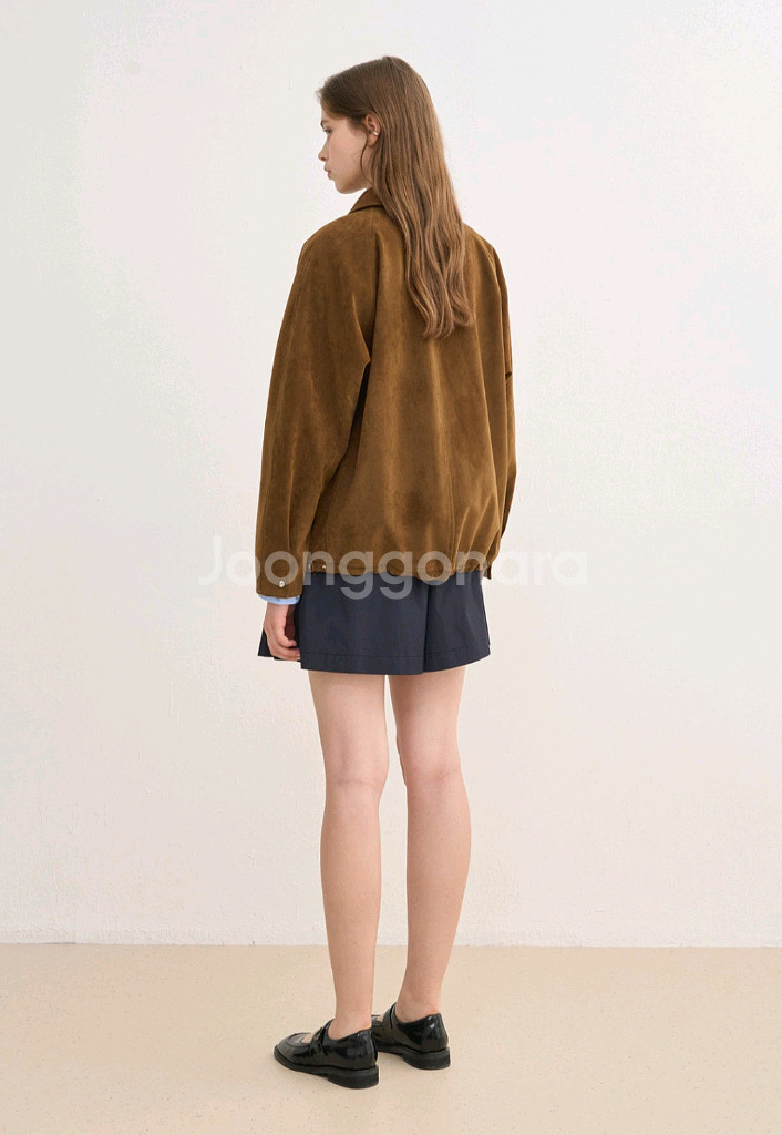 한섬 sjsj 스웨이드 하프자켓--3