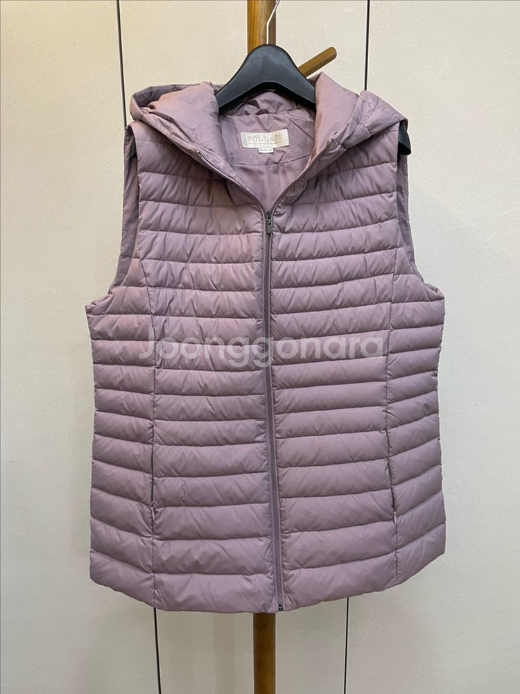 폴라리 여성 후드 패딩 조끼--0