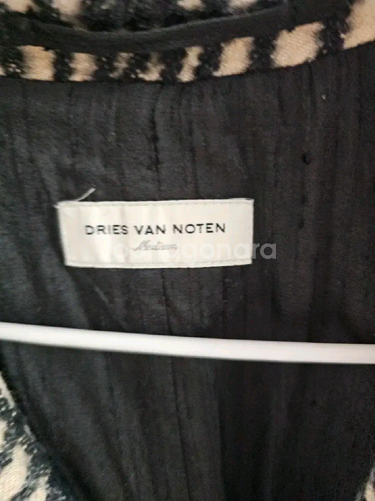 드리스반노튼 Dries Van Noten 체크 롱 코트 M--3