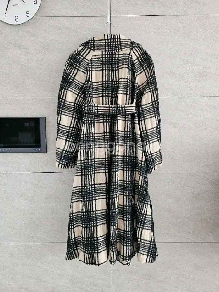 드리스반노튼 Dries Van Noten 체크 롱 코트 M--1