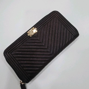 [급매특가] 정품 샤넬 보이 장지갑 블랙