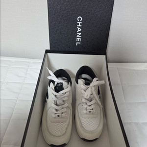 샤넬 CC 로고 테니스 스니커즈 36