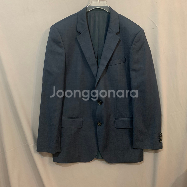 48 L 휴고 보스 체크 블레이저 정장 자켓--0