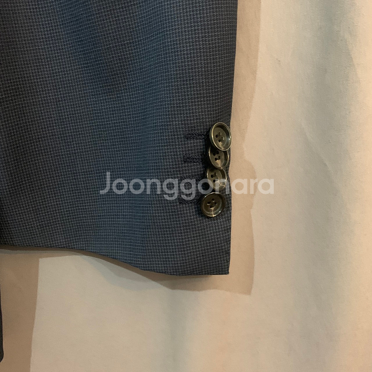 48 L 휴고 보스 체크 블레이저 정장 자켓--2