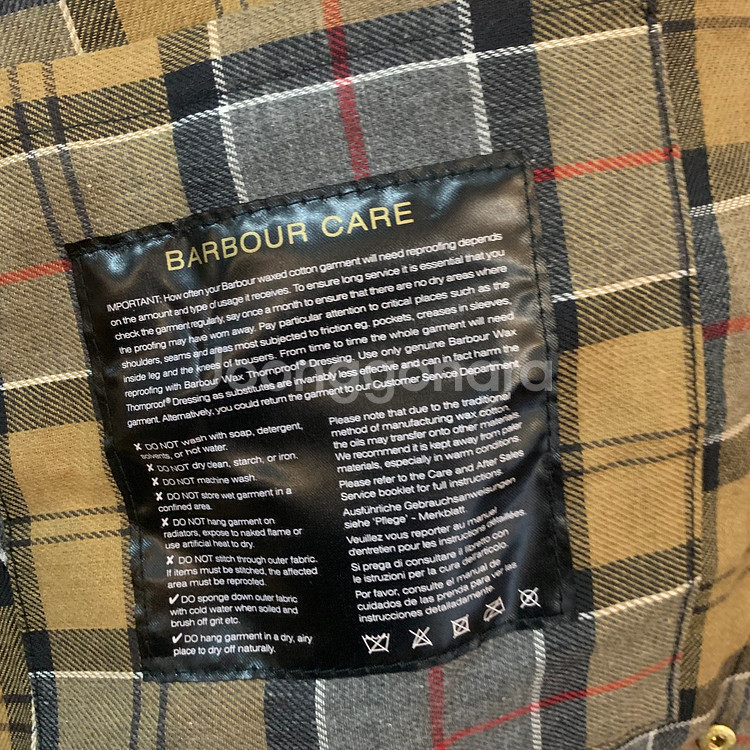 XL BARBOUR 바버 인터네셔널 블랙 왁스 자켓--5