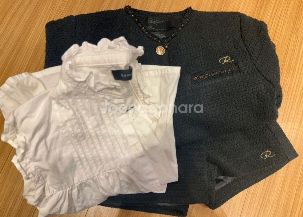 로아앤제인 트위드세트 3피스 130--0