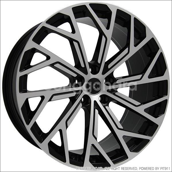 20인치 아우디 A8 st 블랙폴리쉬 신품휠 1대분 PCD112 9.0J +33--2