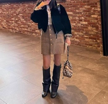 11am 벨벳 패딩 점퍼 (새상품)--6