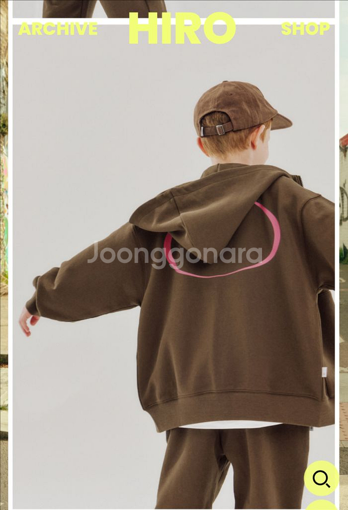 히로 블랭크 하이넥 후드집업150--3