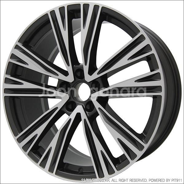 20인치 아우디 Q7 st 건메탈폴리쉬 신품휠 1대분 PCD112 9.0J +30--0