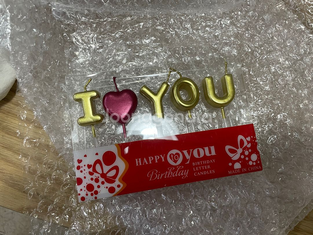 카네이션초 8개 + 아이러브유 초세트 6개 캔들, 파티초--1