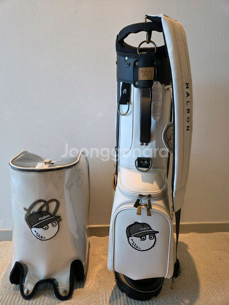 국내당일발송 말본골프백 캐디백 스탠드백 버킷 크림화이트--2