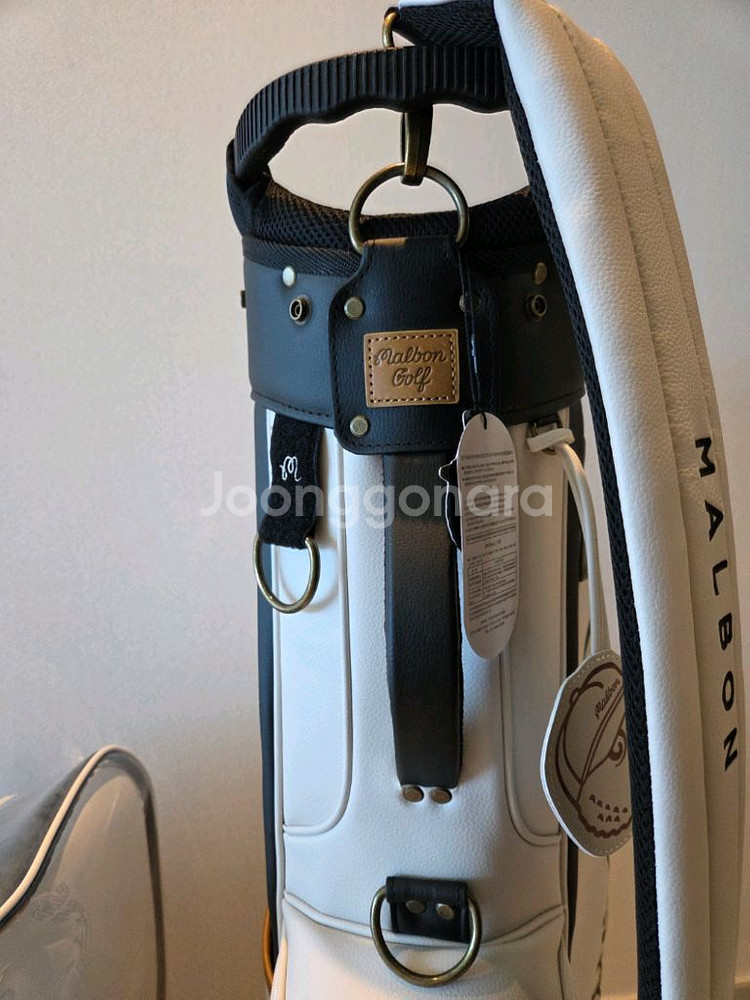 국내당일발송 말본골프백 캐디백 스탠드백 버킷 크림화이트--4