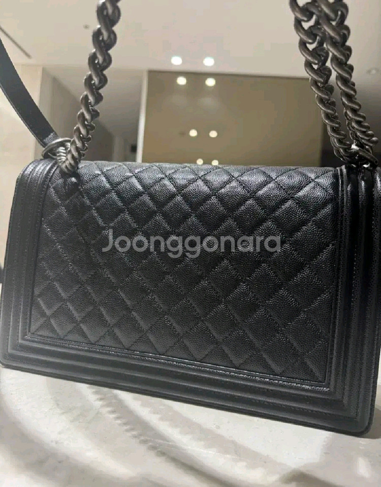 샤넬 보이백 캐비어 뉴미듐(라지)--1