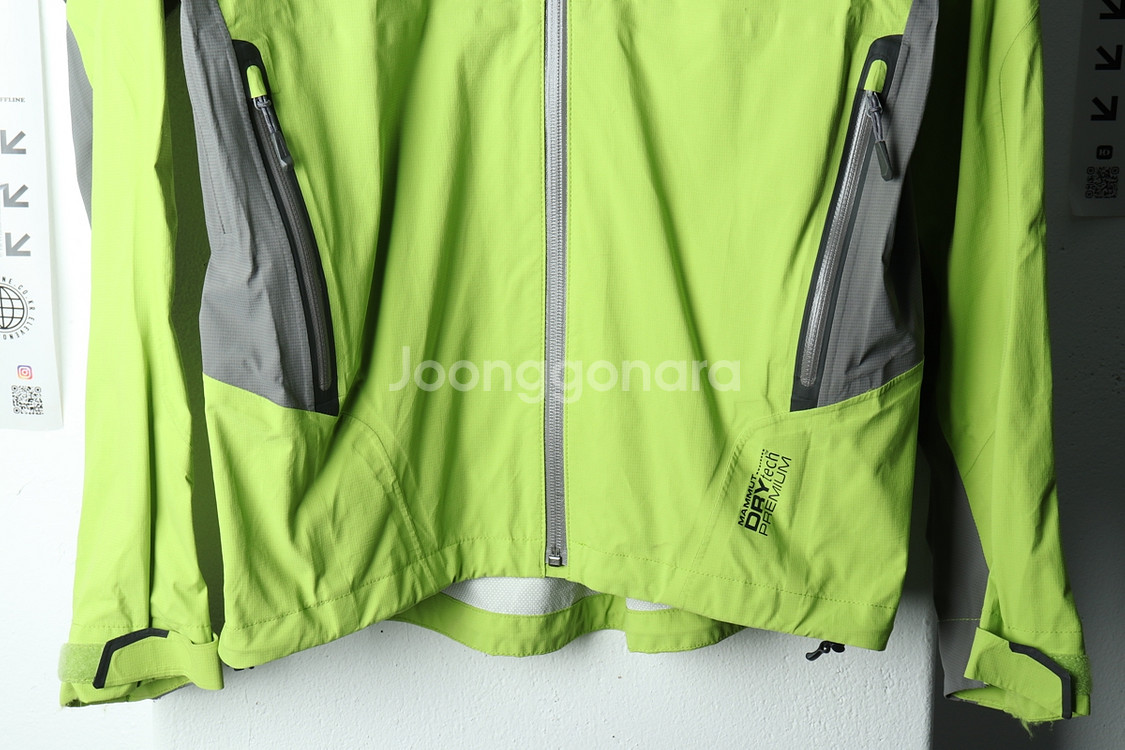 (L) 마무트 집업 바람막이 점퍼자켓 연그린 방수--3